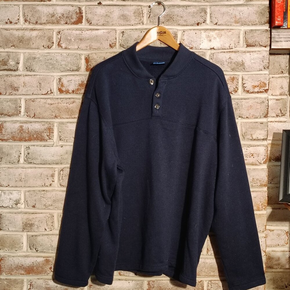 Puritan Navy Henley - XXL